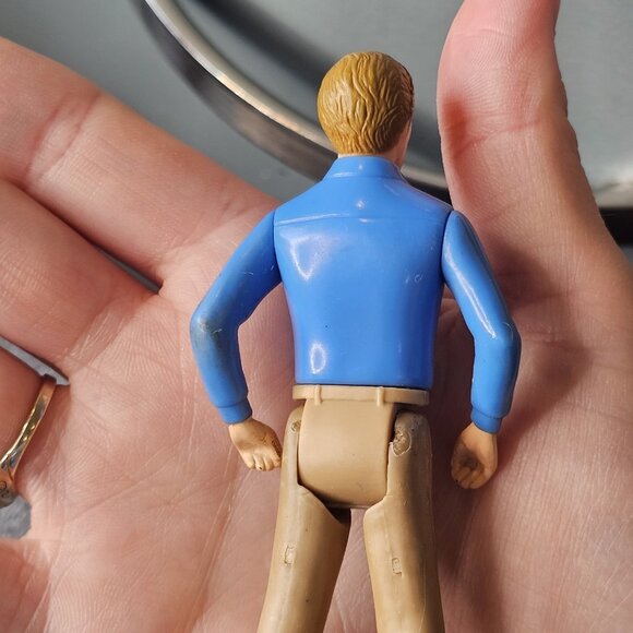 VTG Tomy Smaller Homes Home Dollhouse Dad Man Figure Hong Kong 4.25" - Picture 10 of 16